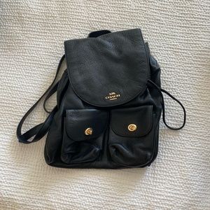 Coach black backpack